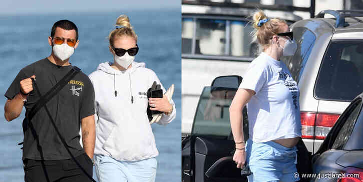 Sophie Turner & Joe Jonas Enjoy a Sunny Day at the Beach Together