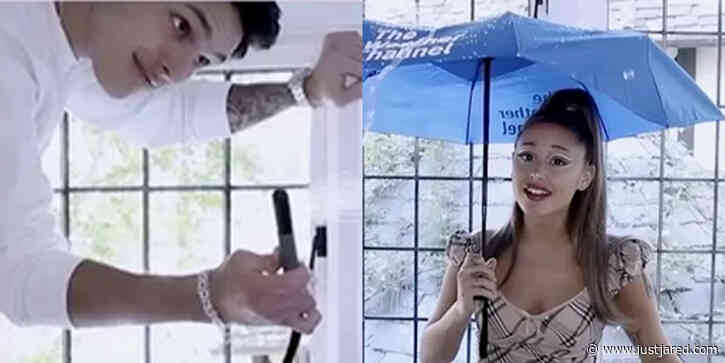 Ariana Grande's New Boyfriend Dalton Gomez Makes a Cameo in Her 'Rain on Me' Weather Channel Skit With Lady Gaga!