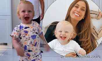 Stacey Solomon shares video as son Rex walks for first time