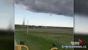 Landspout tornado spotted in southern Alberta