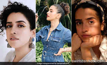 Chic Curly Hairstyle Inspiration Courtesy Bollywood Actress Sanya Malhotra - NDTV Swirlster
