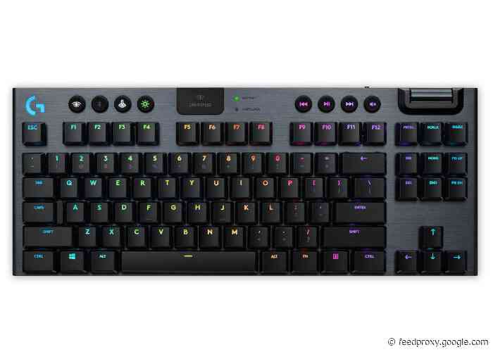Logitech G G915 TKL compact tenkeyless mechanical wireless gaming keyboard