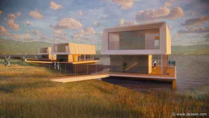 Floating concrete houses proposed for areas at risk from rising sea levels