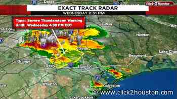 LIVE RADAR: Severe weather moves through Houston area - KPRC Click2Houston