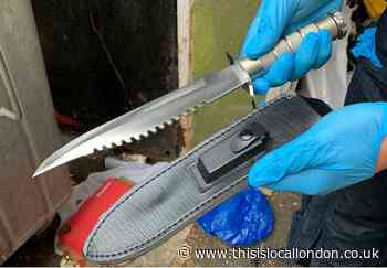 Knives and drugs seized in South London raids