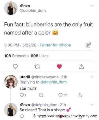 Fun Fact Blueberries Are The Only Fruit Named After A Color