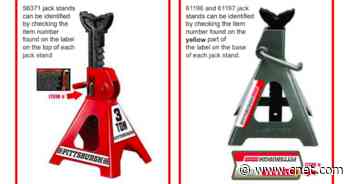 Harbor Freight recalls 1.7 million jack stands, government says stop use immediately     - CNET
