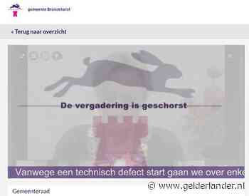 Geen geluid, te late start en plots einde: eerste digitale raadsvergadering Bronckhorst faliekant mislukt