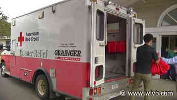 Red Cross delivers gift bags to staff at Father Baker Manor on Thursday