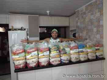 Morador de Viana pede ajuda para manter doações de cestas básicas - A Gazeta ES
