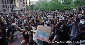 Fires return to Lake Street hours after after protesters march in downtown Minneapolis