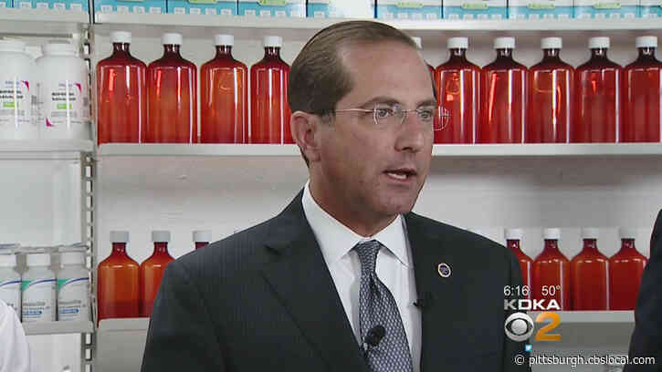 U.S. Health & Human Services Secretary Alex Azar Visiting Pittsburgh, Beaver County On Friday