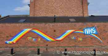 The story behind the huge mural which pays tribute to NHS staff
