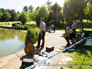 Lake in Northampton cordoned off as police divers search for illegal items - Northampton Chronicle and Echo