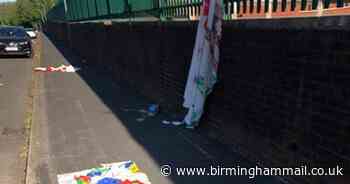 Cruel vandals rip down display by children of key workers