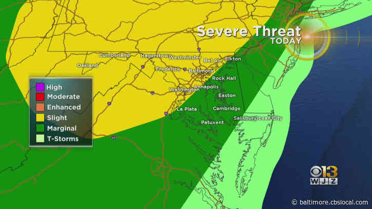 Maryland Weather: Severe Storms Possible Friday Afternoon