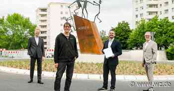 Kunst in Dormagen: Horremer Kreisverkehr mit neuer Skulptur - Westdeutsche Zeitung