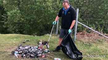 Northumberland beauty spot littered after bank holiday