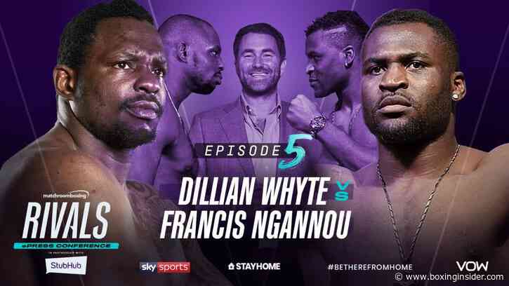 Dillian Whyte And Francis Ngannou Square Off in Special YouTube Press Conference Tomorrow