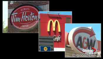 Free face masks available to Albertans at some fast food drive thru windows