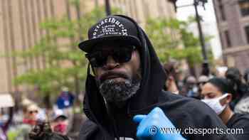 Stephen Jackson speaks at rally for George Floyd, defends character of man he calls 'his twin'