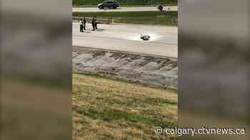 Man in life threatening condition following motorcycle crash