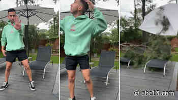 CLOSE CALL: Houston TikTok dancer narrowly missed by falling tree - KTRK-TV