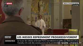 Cérémonies religieuses réautorisées : une première messe déconfinée à Neuilly-sur-Seine - CNEWS.fr