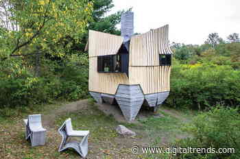 This robotically-built cabin offers a peek into the high-tech future of housing