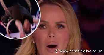 Amanda Holden gasps in disbelief as BGT stunt goes painfully wrong