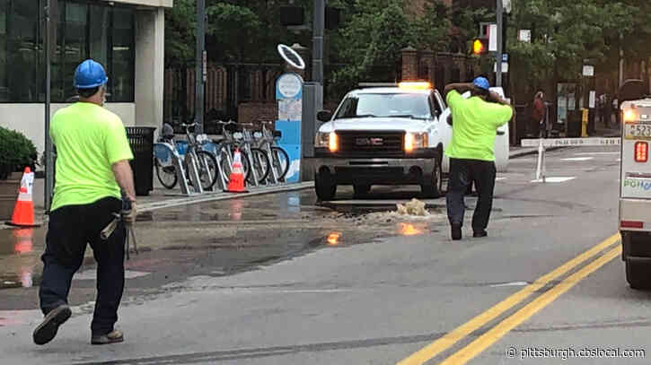 Crews Working On Downtown Water Main Break