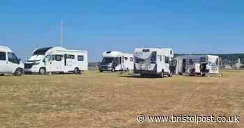 Camper vans park up on Weston's beach lawns despite plea to stay away