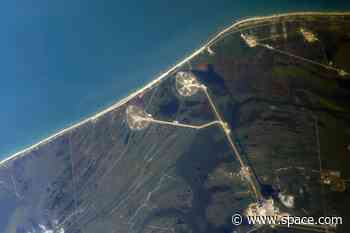Cosmonaut spots SpaceX's Demo-2 launch pad from space station (photo)
