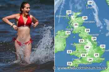 Scotland weather forecast: Temperatures to hit highs of 25C around Glasgow today with sunshine to last all - The Scottish Sun