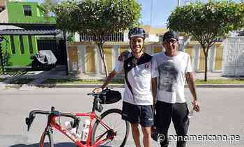 Deportista maneja bicicleta desde Arequipa rumbo a Ayacucho para reunirse con su familia | Panamericana TV - Panamericana Televisión