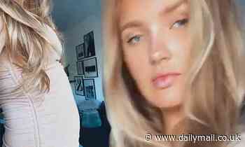 Romee Strijd shows off baby bump in fitted dress after revealing lengthy fertility struggle