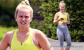 Sailor Brinkley-Cook steps out for jog in the Hamptons