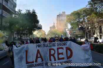 Movilización de trabajadores precarizados en Rosario - Mirador Provincial