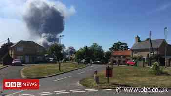 Fire crews tackle Corkers Crisps factory blaze