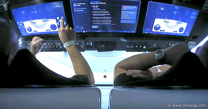 Watch NASA astronauts fly SpaceX’s Crew Dragon using touchscreens