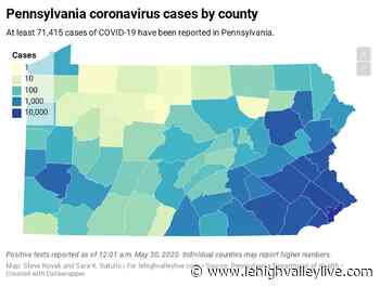 Pa. coronavirus update: State over 71K cases as last counties in red prepare to go yellow | Pa. county COVID- - lehighvalleylive.com