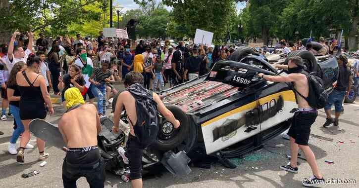 SLC rally to protest death of George Floyd turns violent, Gov. Herbert activates National Guard