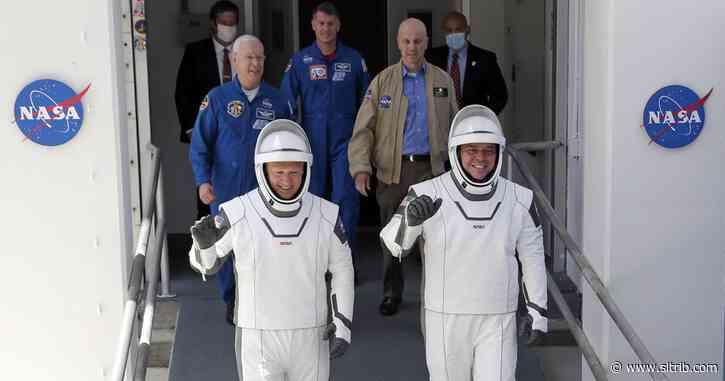 ‘Back in the game’: SpaceX ship blasts off with 2 astronauts
