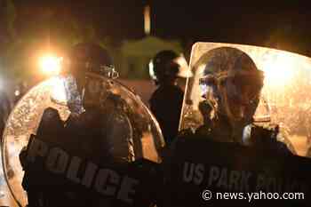 Night of rage on Pennsylvania Avenue as protesters clash with Secret Service in front of the White House