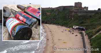 Youths left beach 'trashed' with booze bottles after mass gathering