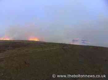 Firefighters return to Darwen Moor blaze, with cause thought to be discarded barbecue