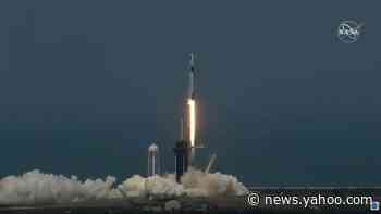 SpaceX rocket lifts off on historic private crewed flight