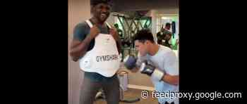 Ryan Garcia puts Francis Ngannou through body-shot challenge