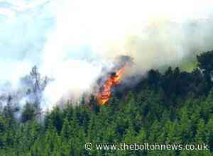 Fire at Longridge Fell plantation site
