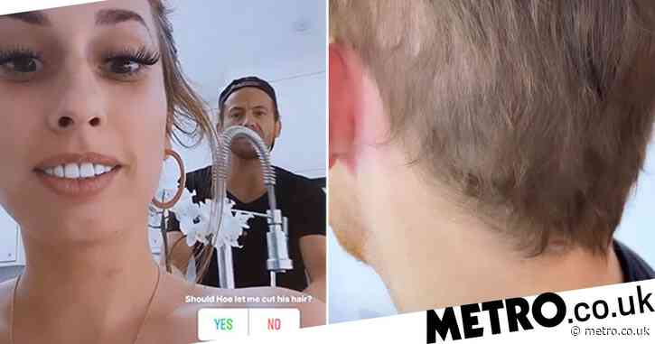 Stacey Solomon tries to give Joe Swash DIY haircut in lockdown, but he’d rather do it himself